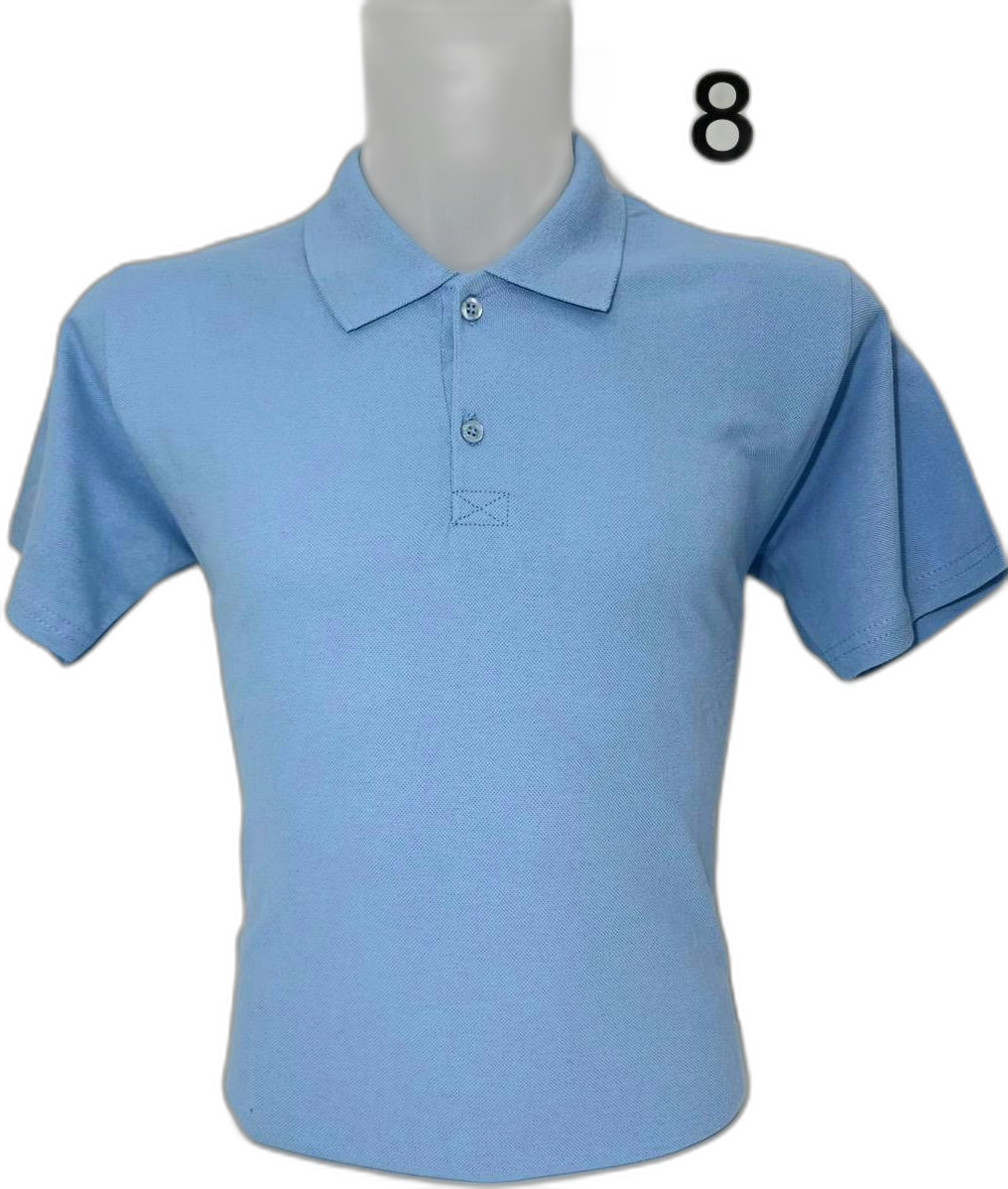 Açık Mavi Polo Yaka Tişört