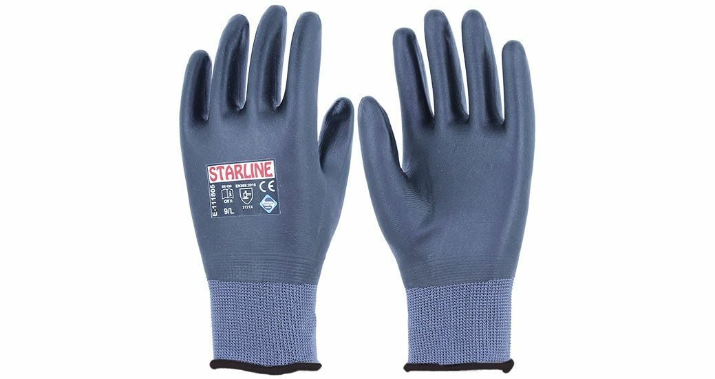Starline E (111805 4/4 Köpük Nitril Kaplı Polyester Astarlı İş Eldiven ) | 3121X