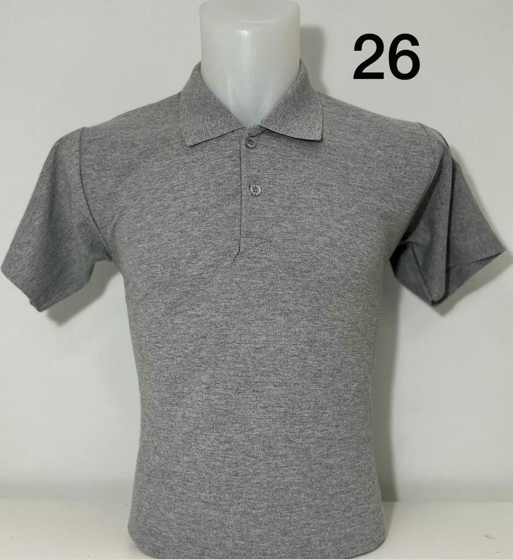 Gri Polo Yaka Tişört